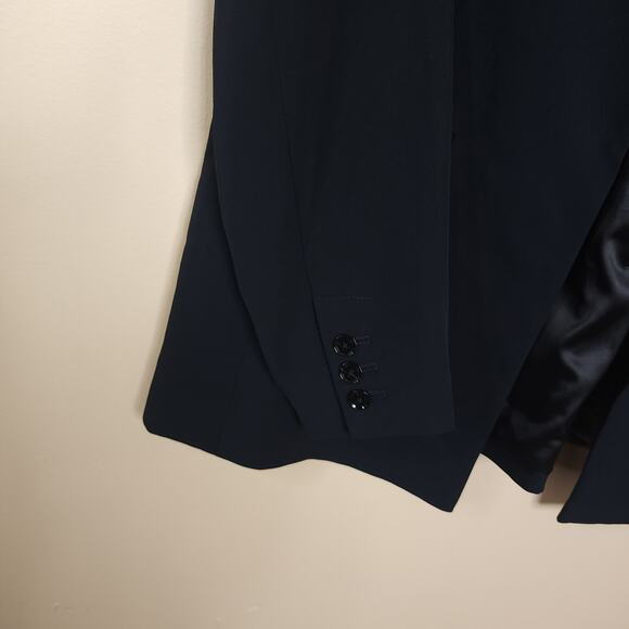 Banana Republic Seamed Lapel Long Blazer in Black Size 16 - Picture 5 of 10